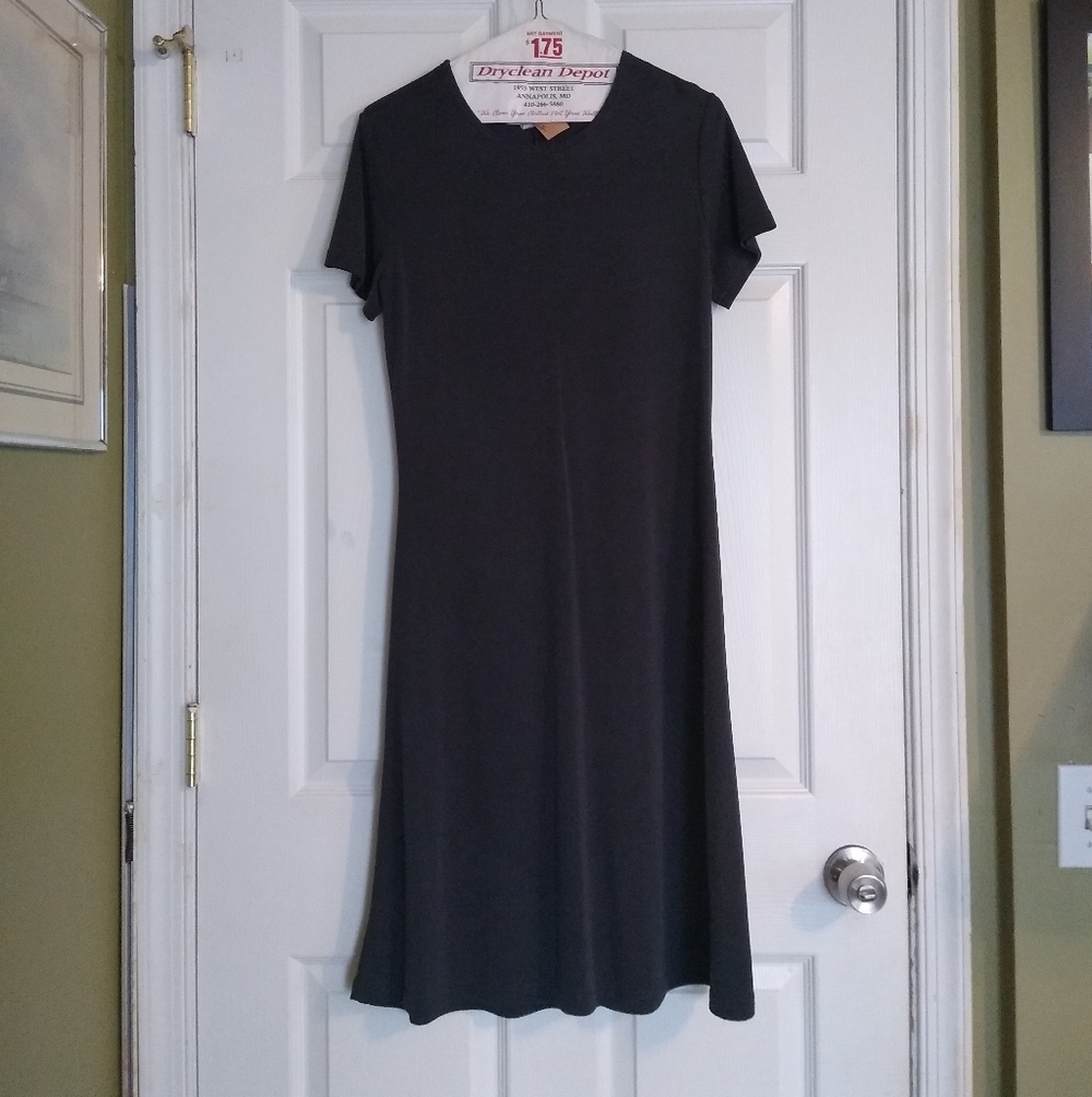 L.G.S. Charcoal Gray Midi Dress